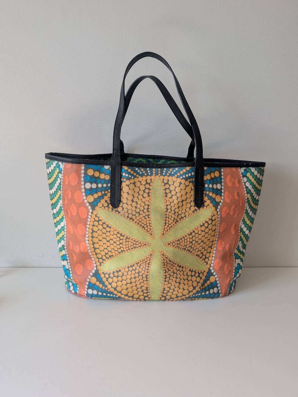 orYANY "Casablanca" LG Multi Printed Coated Fabric Weekender/Beach Tote Bag $199